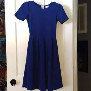 LuLaRoe navy blue dress with pockets